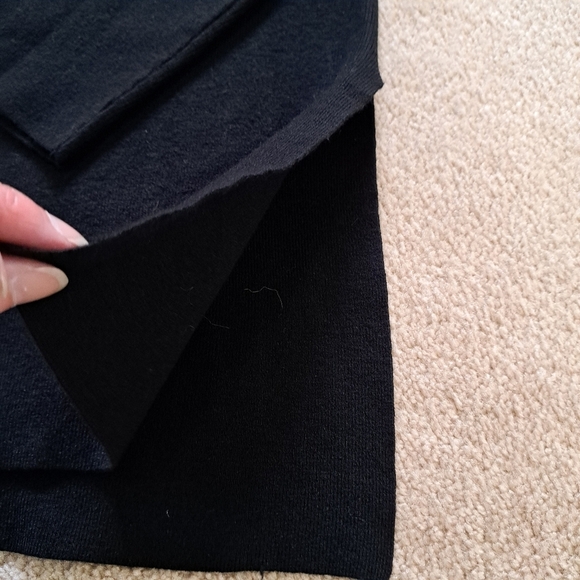 Splendid Sweater V-Neck Black Pull Over Women's Small Tunic Knit Top NWT - Picture 7 of 15